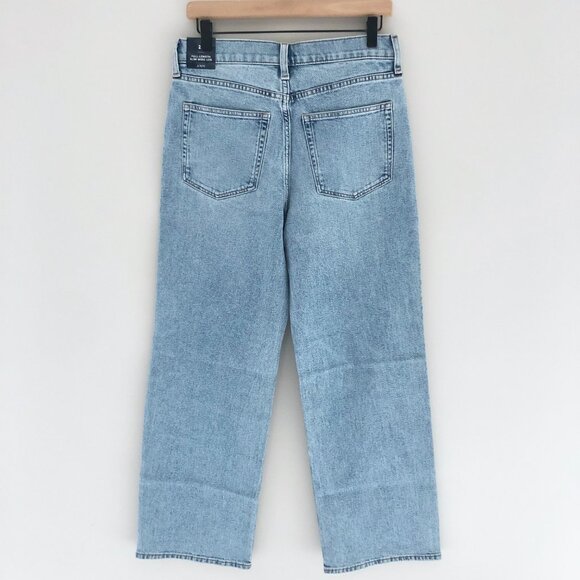 NWT J.Crew Factory Embellished slim wide-leg jean in all-day stretch - Picture 4 of 9